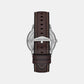 Male Silver Leather Chronograph Watch FS5905