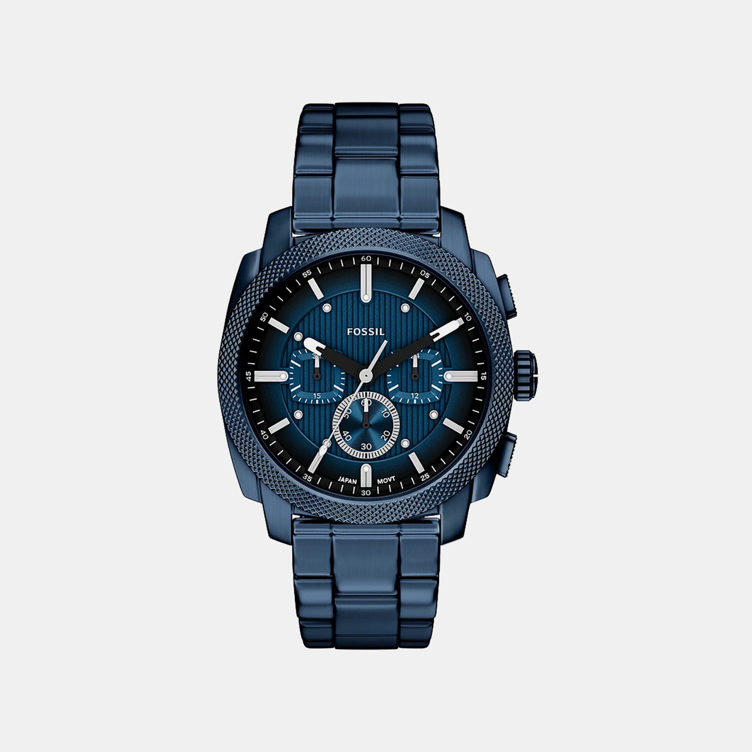 Fossil Machine Men Blue Chronograph Watch FS6167 – Just In Time