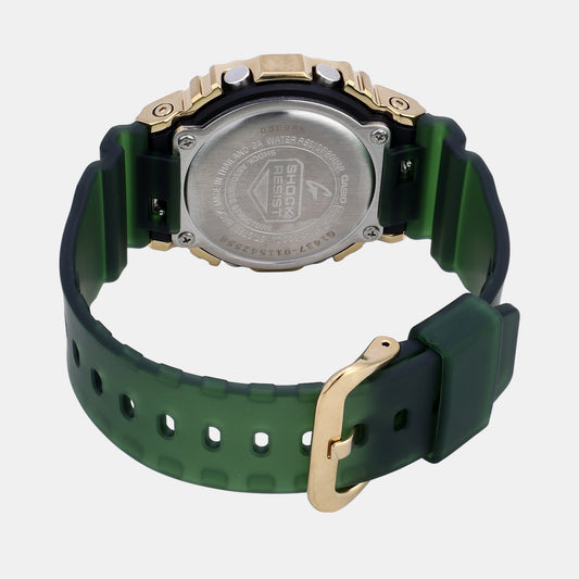 G-Shock Men Quartz Green Dial Digital Resin Watch G1437 Casio 43 mm Rectangular Quartz watch