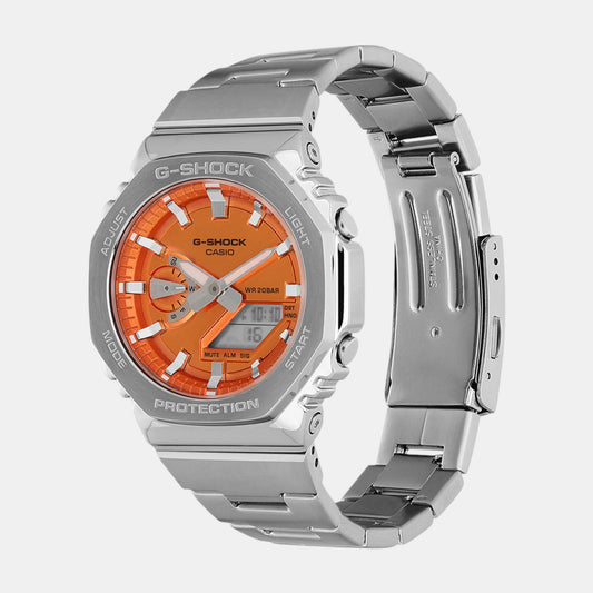 G-Shock Men Quartz Orange Dial Analog-Digital Stainless Steel Watch G1610 G-Shock Men Quartz Orange Dial Analog-Digital Stainless Steel Watch G1610