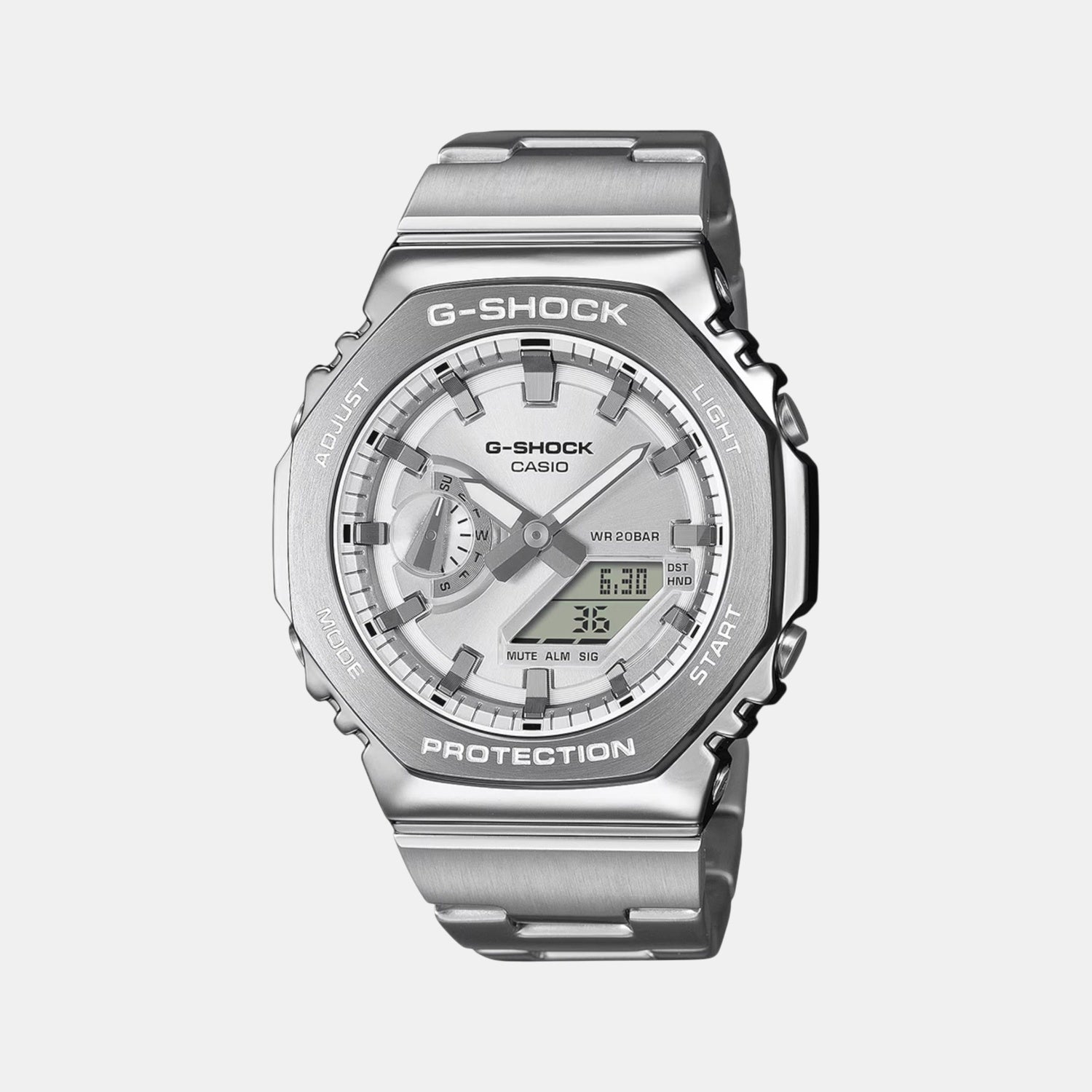 Casio G-Shock Men Silver Stainless Steel Watch G1612 – Just In Time