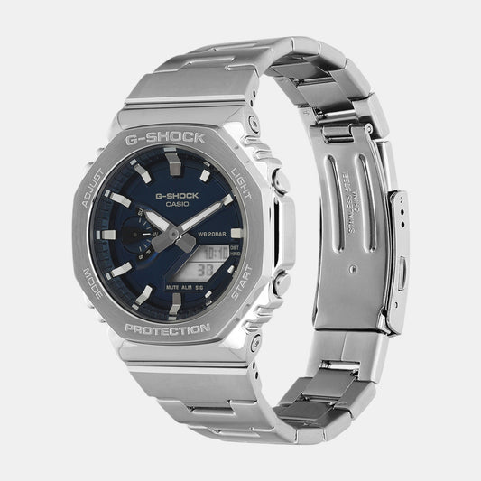 G-Shock Men Quartz Blue Dial Analog-Digital Stainless Steel Watch G1614 G-Shock Men Quartz Blue Dial Analog-Digital Stainless Steel Watch G1614