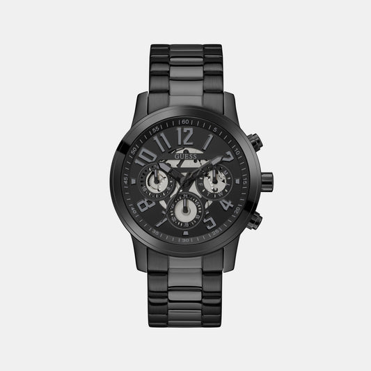 Male Black Chronograph Stainless Steel Watch GW0627G3