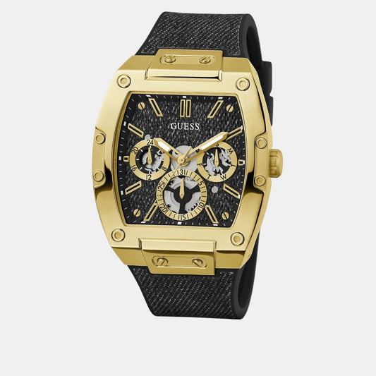 Dress Men Quartz Black Dial Multi-Function Silicone Watch GW0786G1 Dress Men Quartz Black Dial Multi-Function Silicone Watch GW0786G1