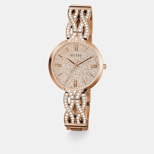 Women Quartz Rose Gold Dial Analog Stainless Steel Watch GW0868L4 Women Quartz Rose Gold Dial Analog Stainless Steel Watch GW0868L4