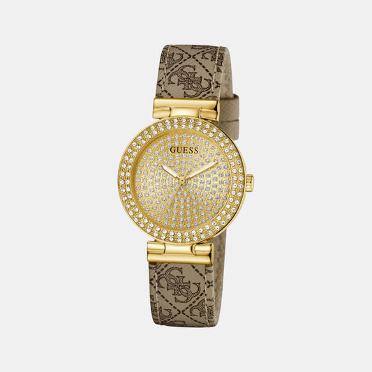 Ivy Women Quartz Champagne Dial Analog Leather Watch GW0943L2 Ivy Women Quartz Champagne Dial Analog Leather Watch GW0943L2