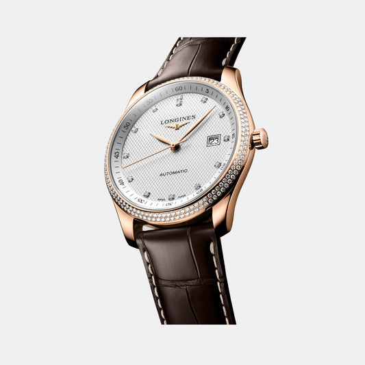 Master Collection Men Automatic Silver Dial Analog Leather Watch L27939773 Master Collection Men Automatic Silver Dial Analog Leather Watch L27939773