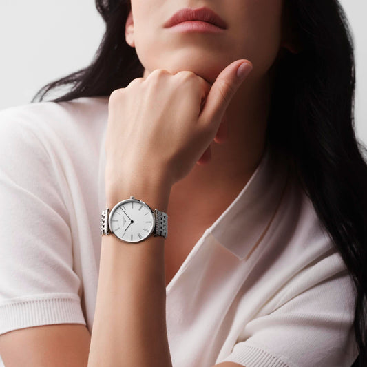 La Grande Classique Women Quartz White Dial Analog Stainless Steel Watch L48664116 Longines 39 mm Round Quartz watch