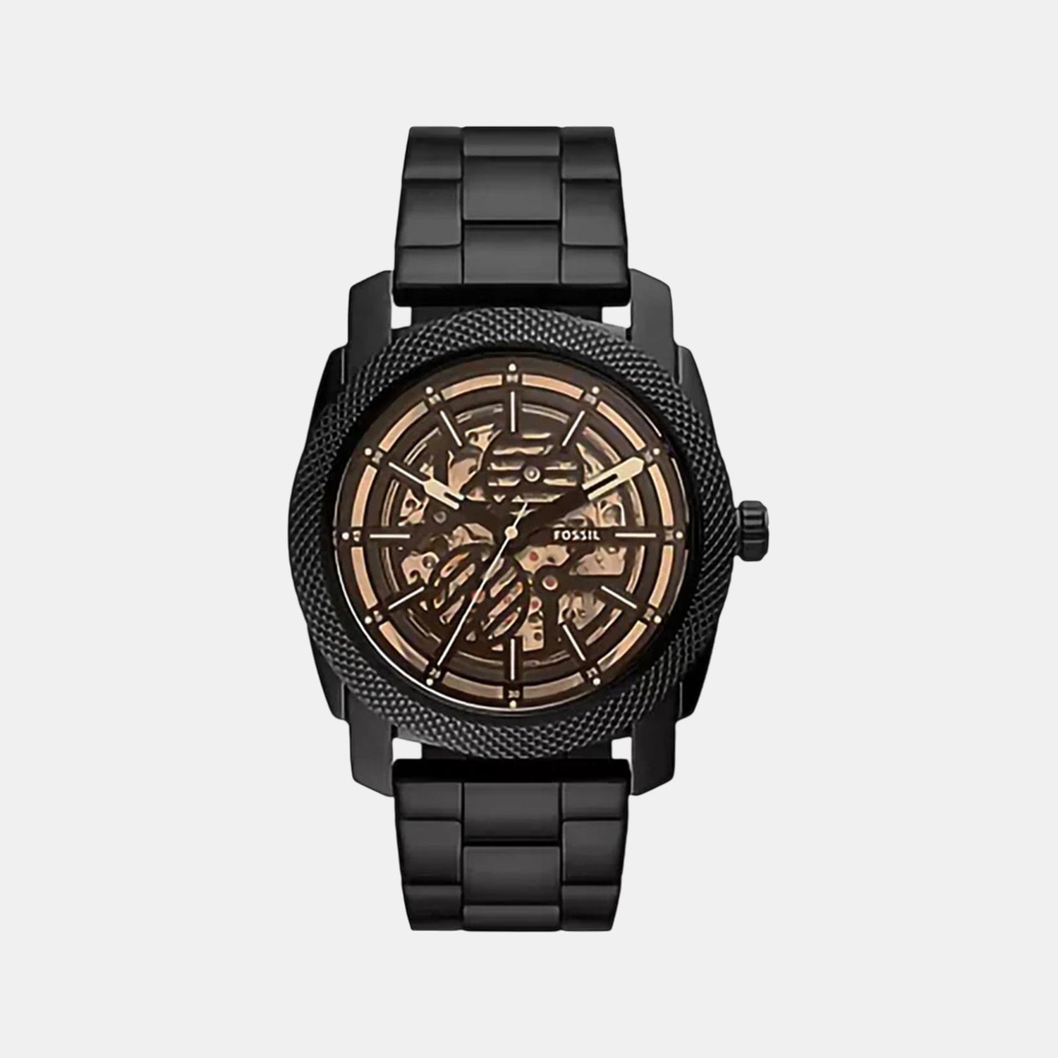 Fossil Machine Men Black Stainless Steel Watch ME3253 – Just In Time