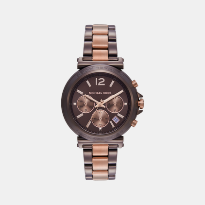 Maren Women Quartz Brown Dial Chronograph Stainless Steel Watch MK7496 Maren Women Quartz Brown Dial Chronograph Stainless Steel Watch MK7496
