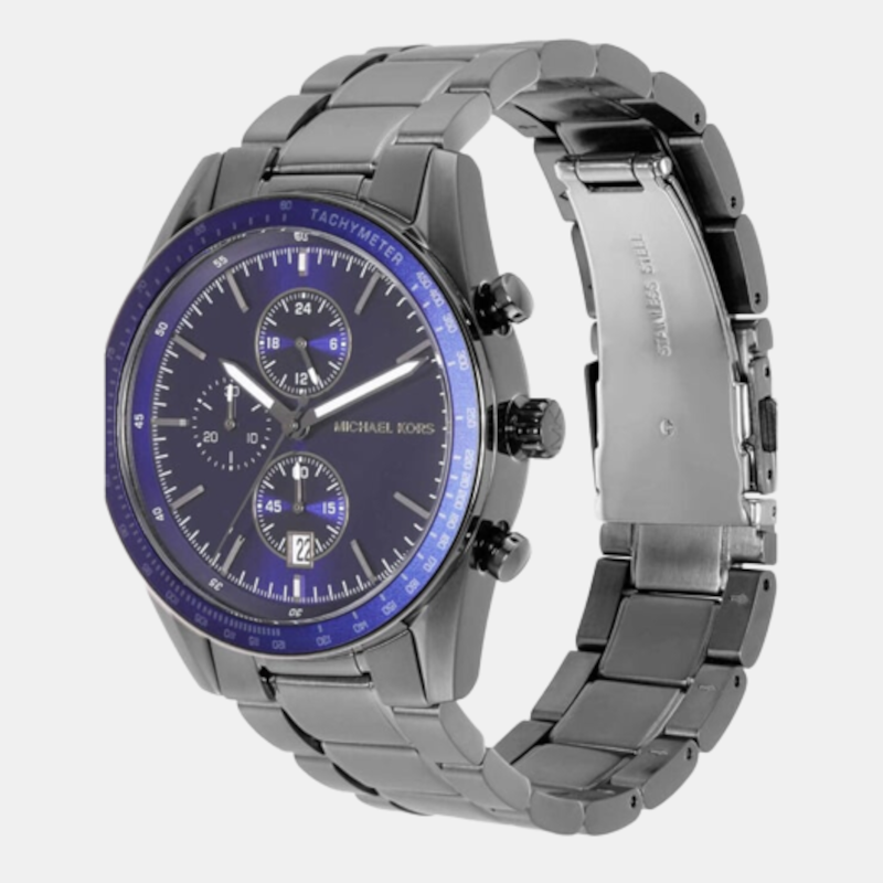 Male Blue Chronograph Stainless Steel Watch MK9111