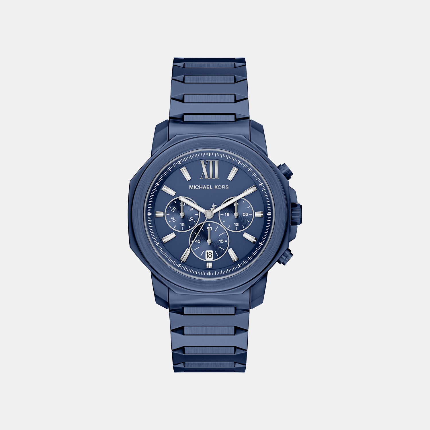 Michael Kors Prescott Men Blue Chronograph Watch MK9251 – Just In Time