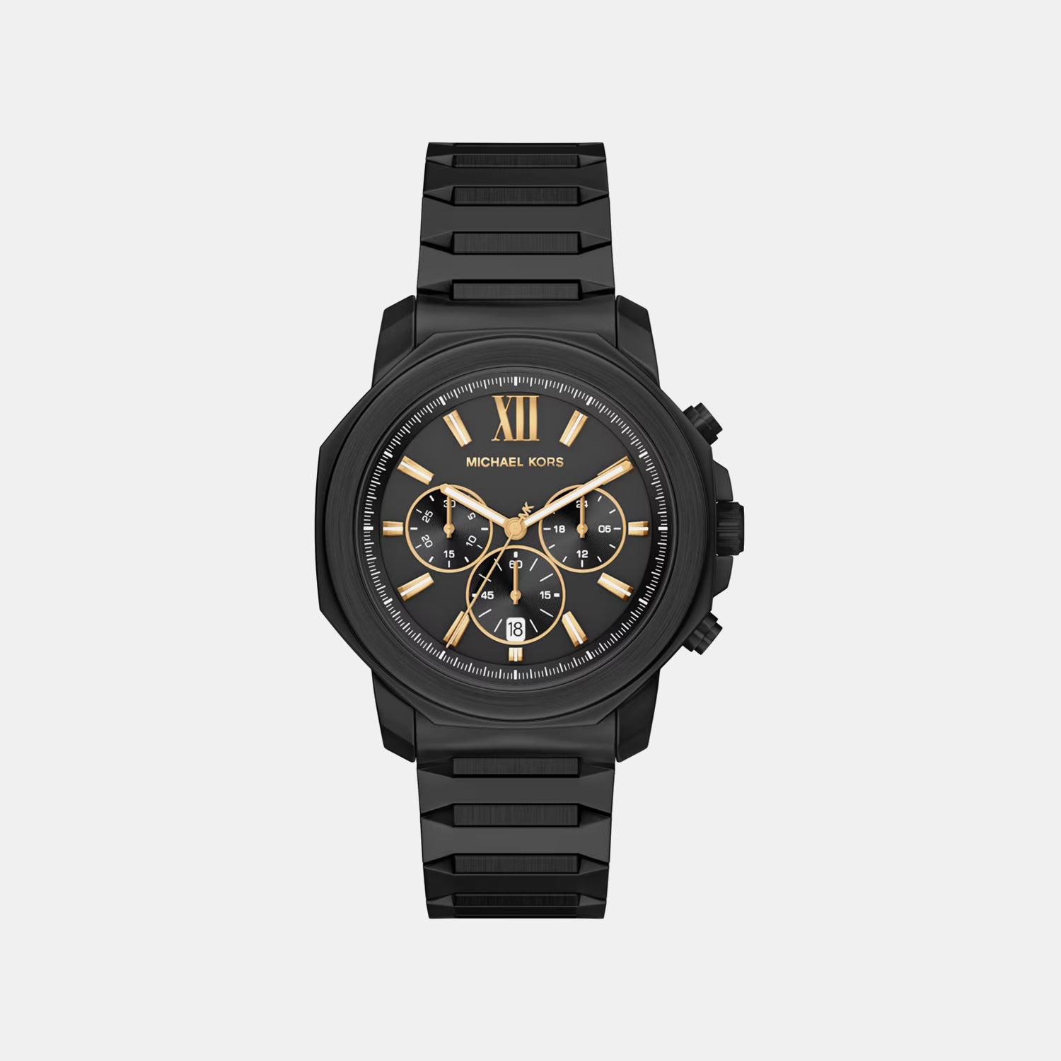 Michael Kors Prescott Men Black Chronograph Watch MK9252 – Just In
