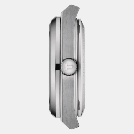 PRX Unisex Automatic White Mother Of Pearl Dial Analog Stainless Steel Watch T1372071111100 Tissot 35 mm Tonneau Automatic watch