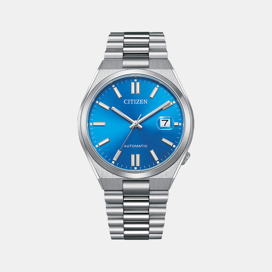 Male Blue Analog Stainless Steel Watch NJ0158-89L