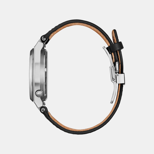 Tsuyosa Men Automatic Grey Dial Analog Leather Watch NK5010-01H Citizen 40 mm Round Automatic watch