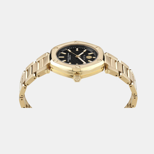 Women Quartz Black Dial Analog Stainless Steel Watch PW1BA0623 Philipp Plein Black Dial Watch