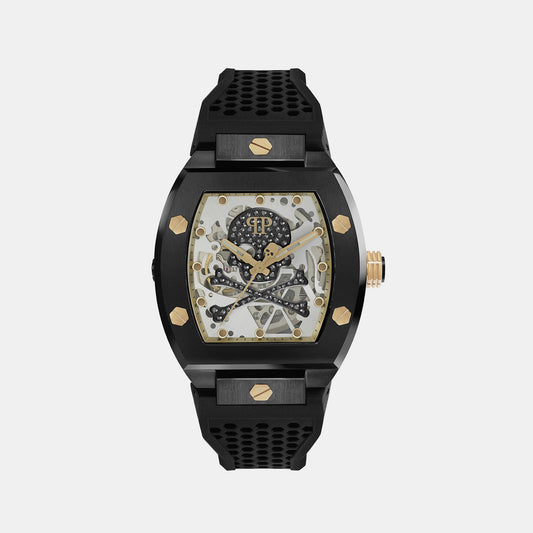 The $Keleton Male GREY Automatic Silicon Watch PWBAA0521