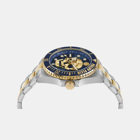 Men Quartz Blue Dial Analog Stainless Steel Watch PWOAA0722 Men Quartz Blue Dial Analog Stainless Steel Watch PWOAA0722