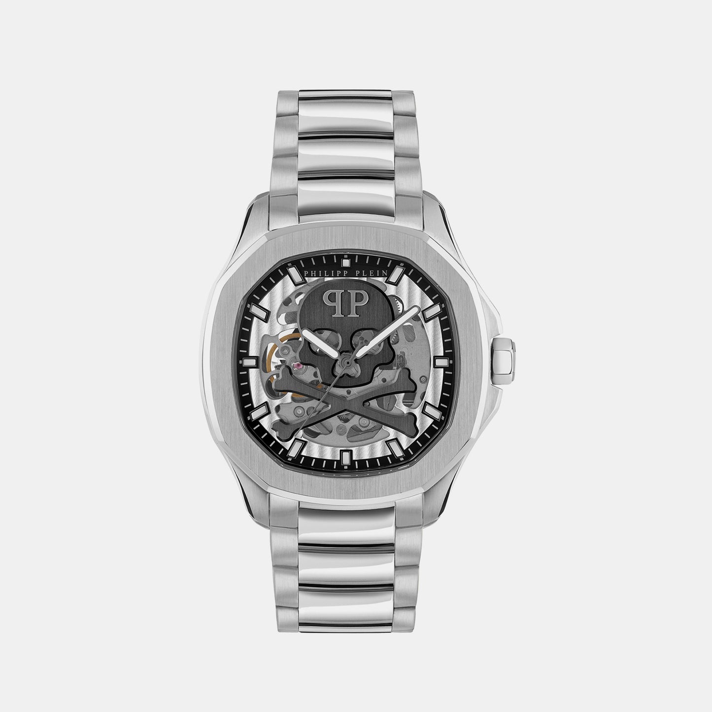 Plein Philipp Male Silver Automatic Stainless Steel Watch PWRAA0223