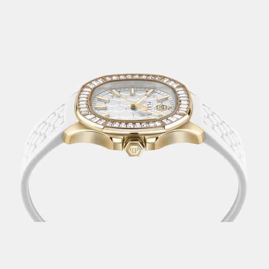 Women Quartz White Dial Analog Silicone Watch PWTAA0924 Women Quartz White Dial Analog Silicone Watch PWTAA0924