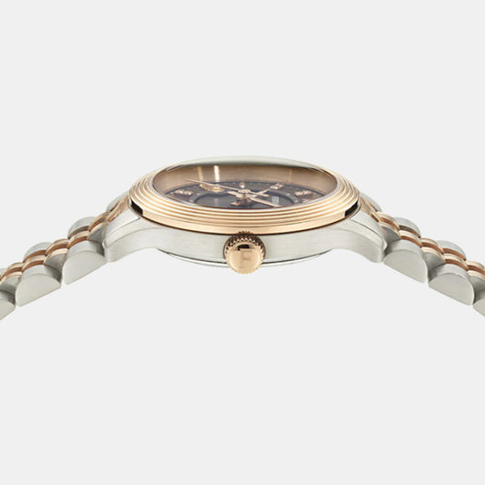 Women Quartz Brown Dial Analog Stainless Steel Watch SFAC00324 Women Quartz Brown Dial Analog Stainless Steel Watch SFAC00324