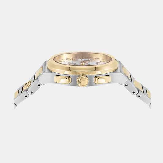 Men Quartz Silver Dial Chronograph Stainless Steel Watch SFKR00223 Ferragamo 38 mm Geometric Quartz watch