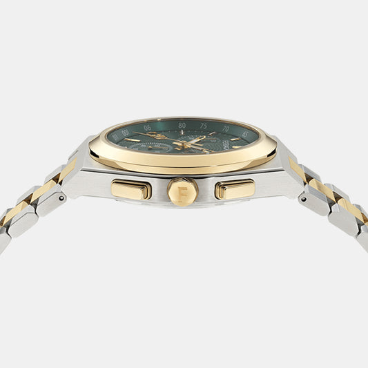 Men Quartz Green Dial Chronograph Stainless Steel Watch SFVA00424 Men Quartz Green Dial Chronograph Stainless Steel Watch SFVA00424