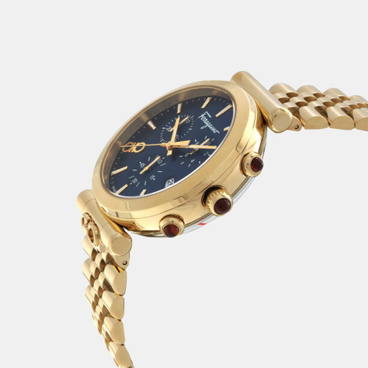 Unisex Quartz Blue Dial Chronograph Stainless Steel Watch SFYB02624 Unisex Quartz Blue Dial Chronograph Stainless Steel Watch SFYB02624