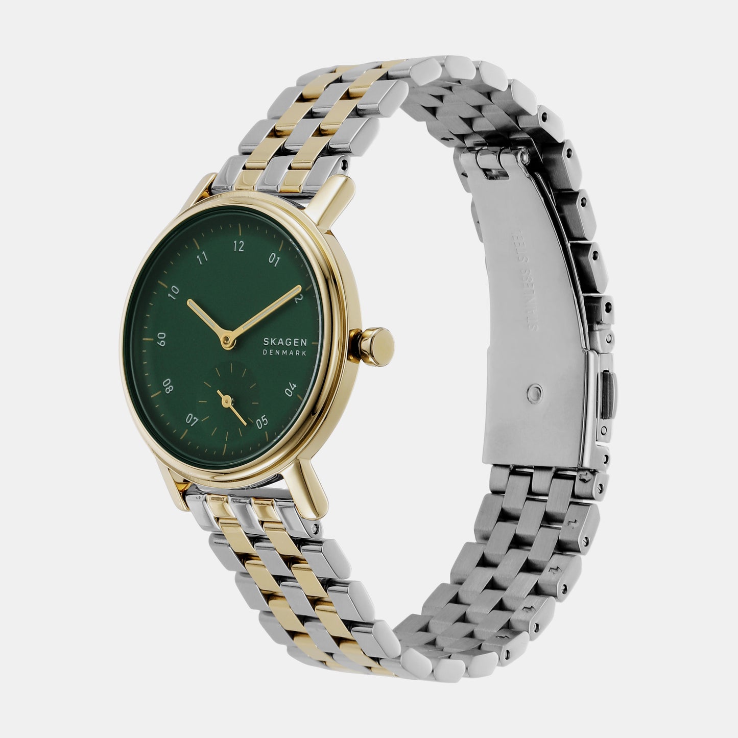 Female Kuppel Lille Two-Hand Sub-Second Green Stainless Steel Watch SKW3102