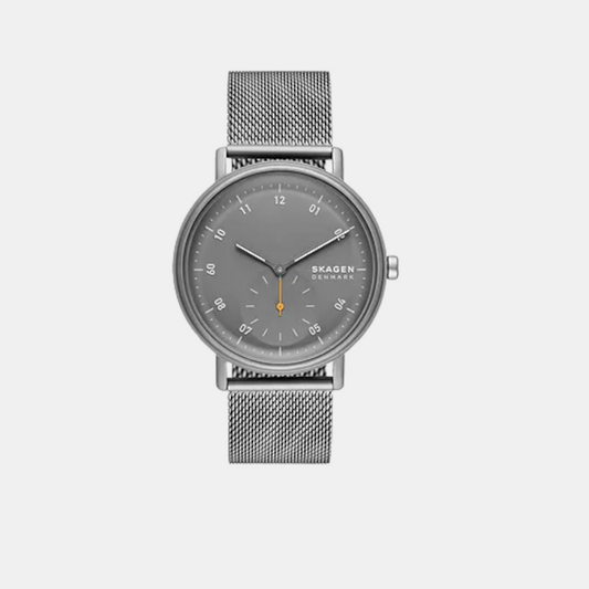 Male Grey Analog Stainless Steel Watch SKW6891