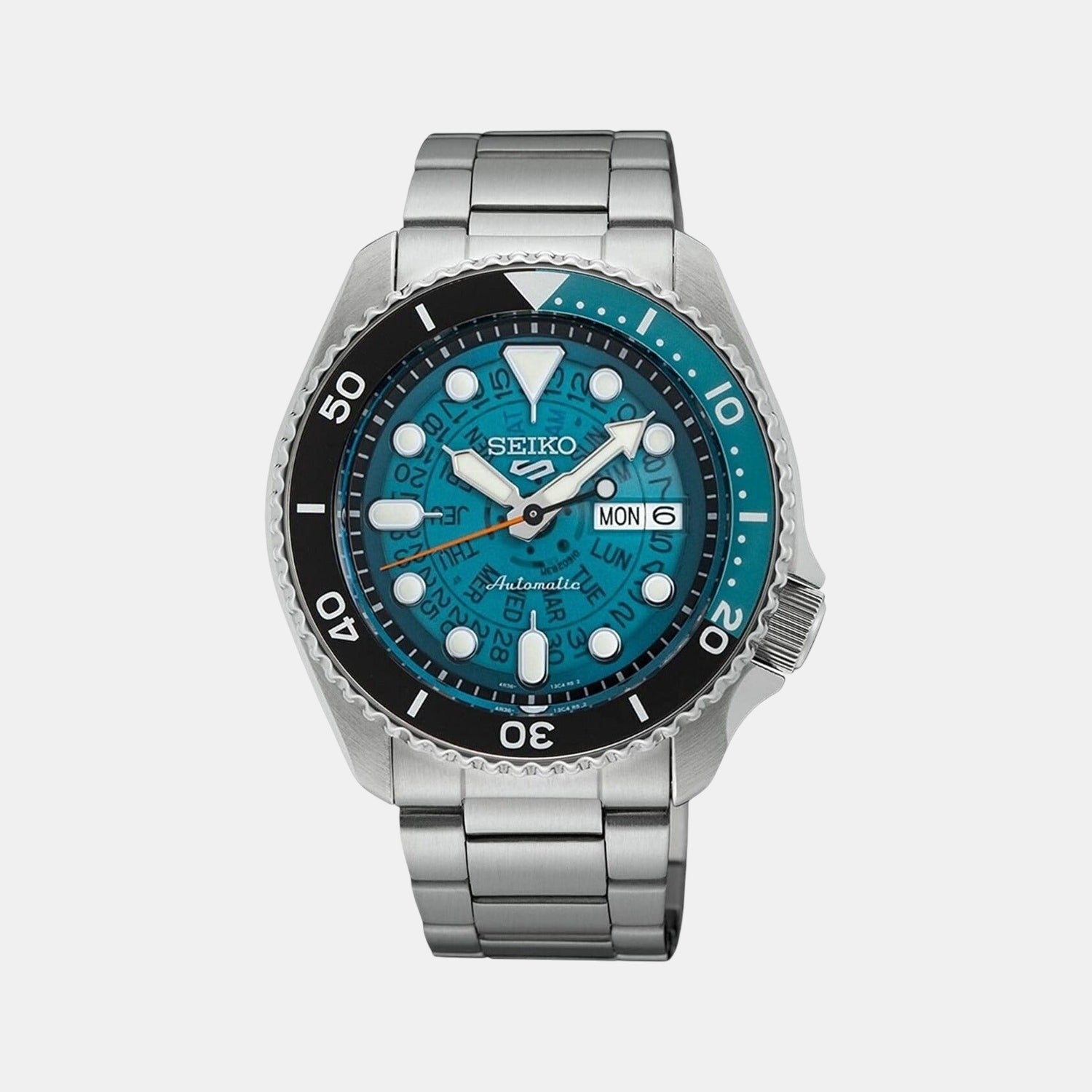 Seiko 5 Sports Men Blue Stainless Steel Watch SRPJ45K1 – Just In Time