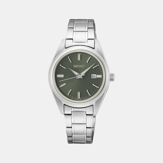 Female Green Analog Stainless Steel Watch SUR533P1