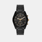 Male Black Chronograph Stainless Steel Watch MK9113