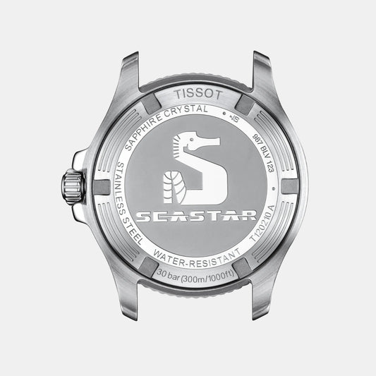 Seastar 1000 Women Quartz Black Dial Analog Stainless Steel T1202102205101 Seastar 1000 Women Quartz Black Dial Analog Stainless Steel T1202102205101