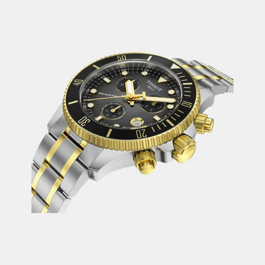 Seastar 1000 Men Quartz Black Dial Chronograph Stainless Steel Watch T1202172206100 Seastar 1000 Men Quartz Black Dial Chronograph Stainless Steel Watch T1202172206100