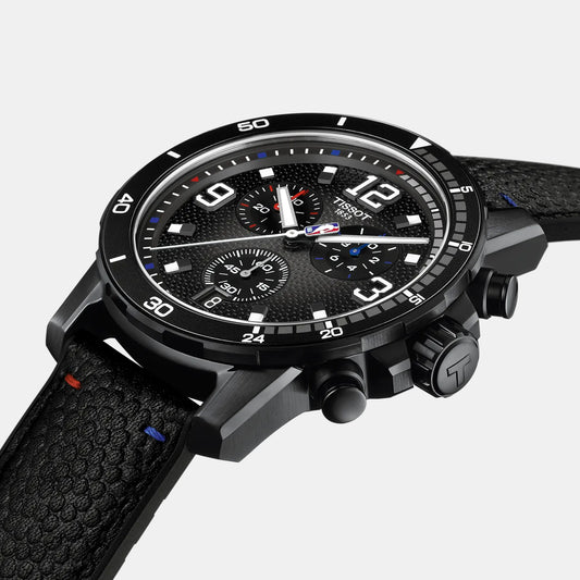 Supersport NBA Special Edition Men Quartz Black Dial Chronograph Leather Watch T1256173706700 Tissot 45.5 mm Round Quartz watch