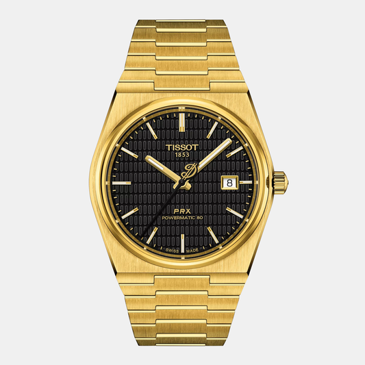 PRX Powermatic 80 Damian Lillard Special Collections Men Automatic Black Dial Analog Stainless Steel Watch T1374073305100 Tissot 40 mm Tonneau Automatic watch