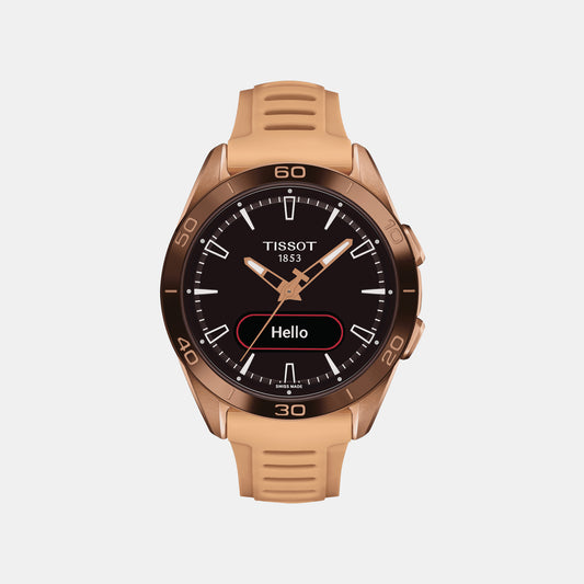 T-Touch Connect Sport Unisex Brown Analog Silicone Watch T1534204705105