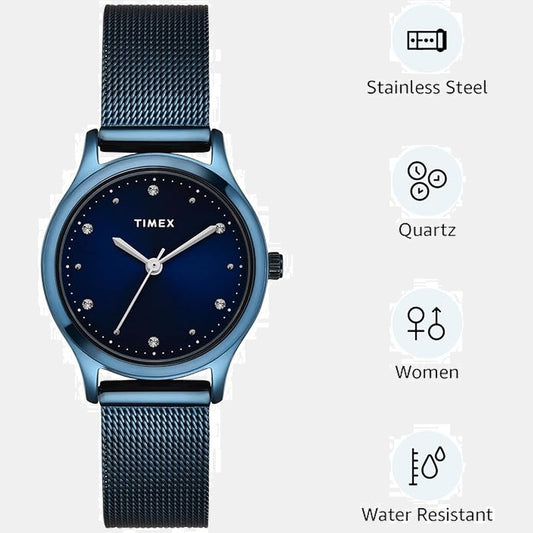 Fashion Women Quartz Blue Dial Analog Stainless Steel Watch TW0TL8717 Fashion Women Quartz Blue Dial Analog Stainless Steel Watch TW0TL8717