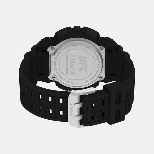 UFC Men Quartz Dial Digital Resin Watch TW5M534000D Timex 50 mm Round Quartz watch