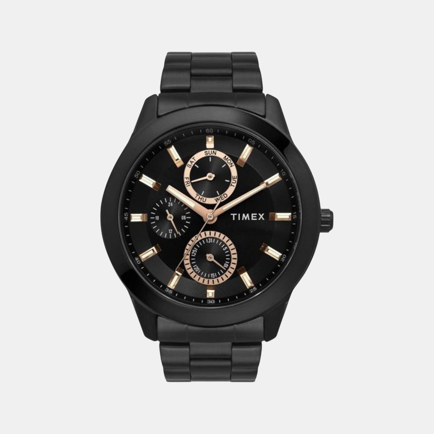 【T008】 Trendline Men Quartz Dial Multi-Function Stainless Steel Watch