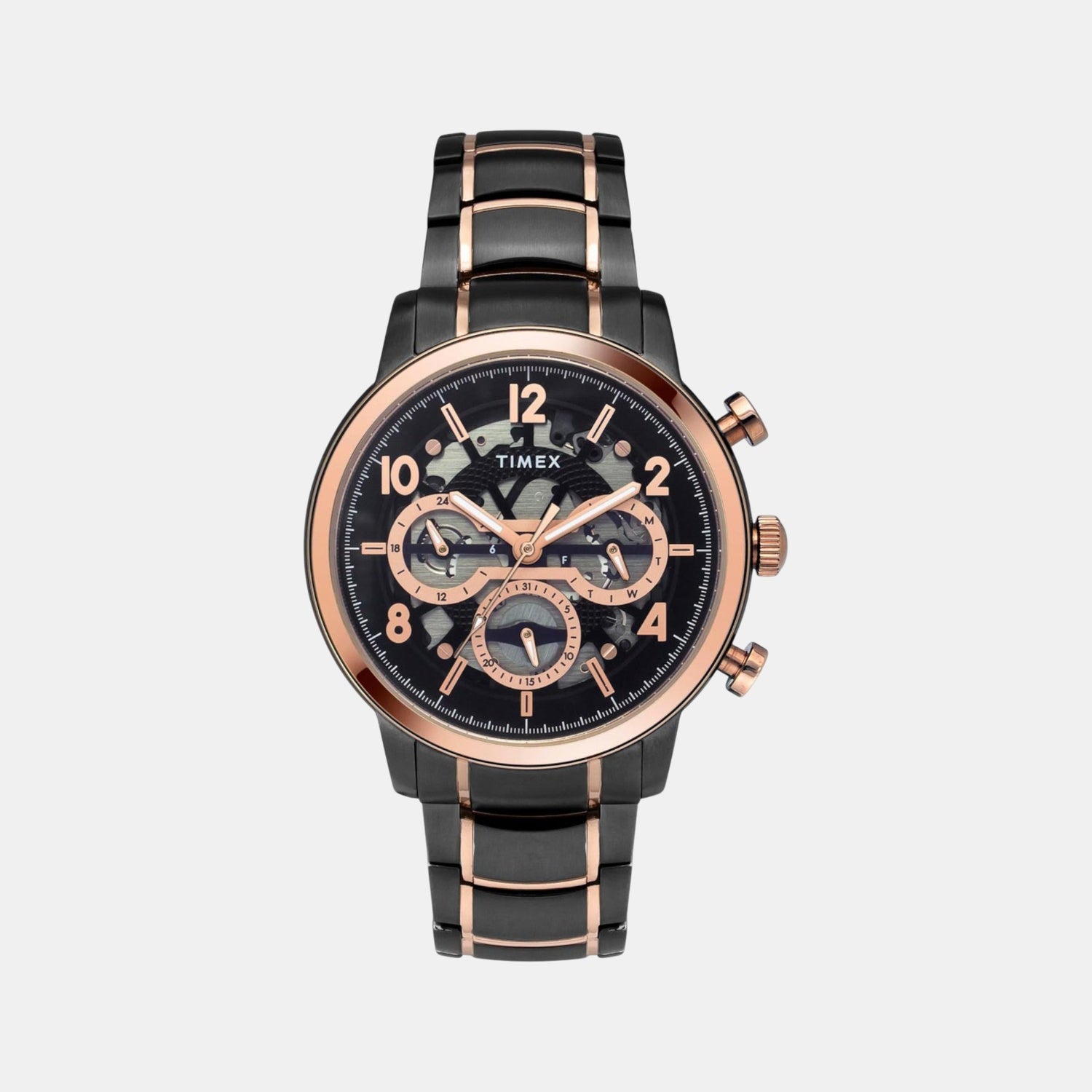 Signio Men Quartz Dial Multi-Function Stainless Steel Watch