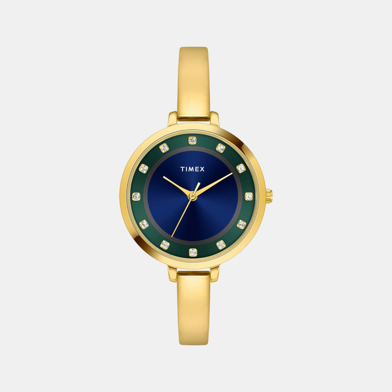 Timex Women Blue Brass Watch TWEL12827-EX – Just In Time