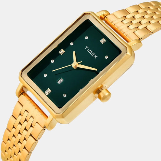 Fashion Women Quartz Green Dial Analog Stainless Steel Watch TWEL20802 Fashion Women Quartz Green Dial Analog Stainless Steel Watch TWEL20802