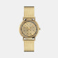 Female Gold-Tone Analog Stainless Steel Watch VE3M01223