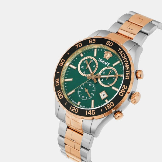 Hellen Men Quartz Green Dial Chronograph Stainless Steel Watch VEPCA0424 Hellen Men Quartz Green Dial Chronograph Stainless Steel Watch VEPCA0424