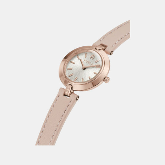 Furla Logo Links Women Quartz Silver Dial Analog Leather Watch WW00006003L3 Furla Logo Links Women Quartz Silver Dial Analog Leather Watch WW00006003L3