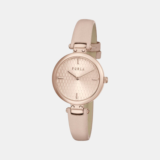 Furla New Pin Women Quartz Rose Gold Dial Analog Leather Watch WW00018004L3 Furla New Pin Women Quartz Rose Gold Dial Analog Leather Watch WW00018004L3
