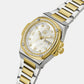 Female White Analog Stainless Steel Watch Y98008L1MF